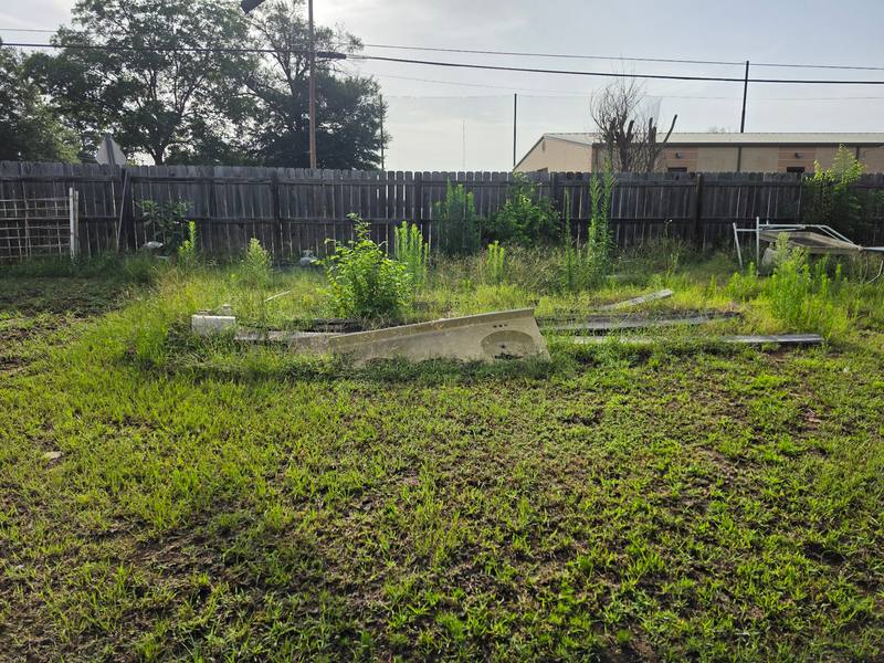Cleared area at the cleanup site
