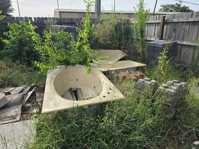 Discarded fixtures before cleanup